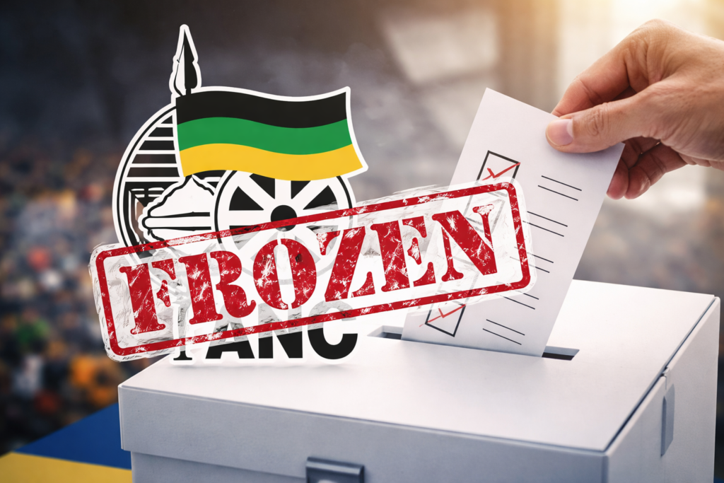 ANC frozen 2026 elections prediction market