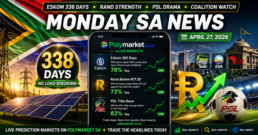 Monday South Africa News
