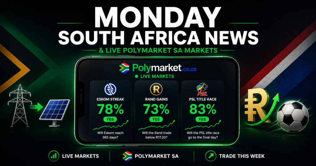 Monday South Africa News