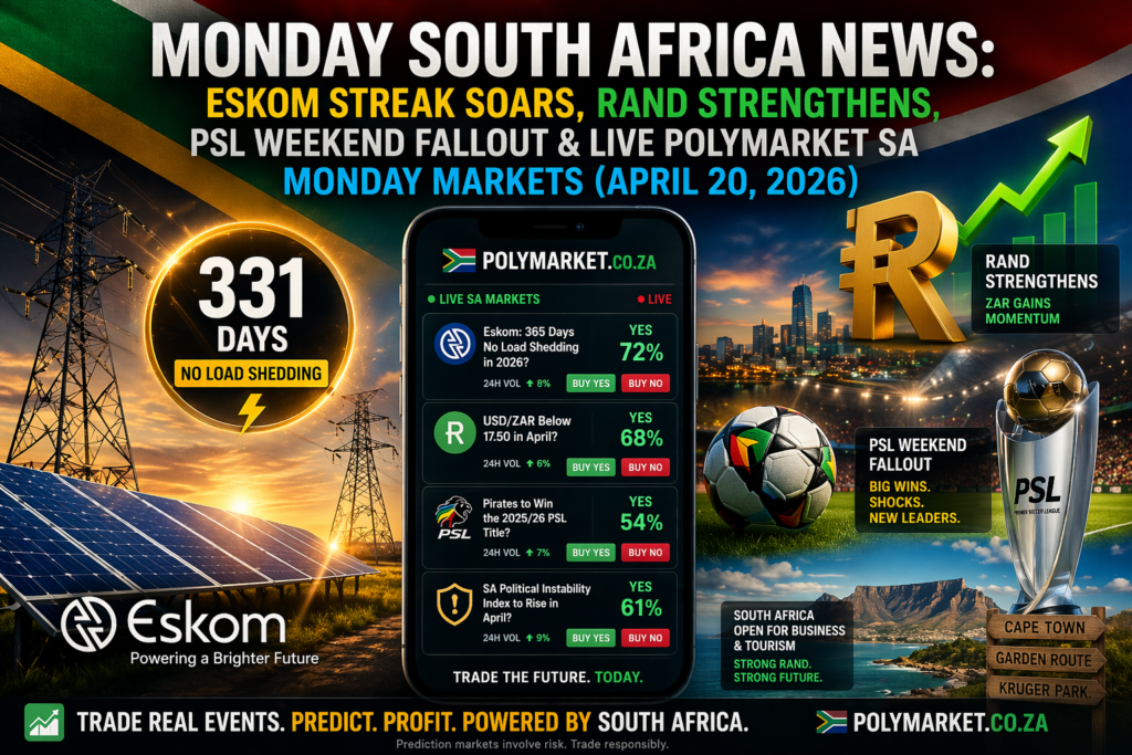 Monday South Africa news
